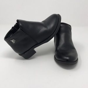 Black Sam Edelman Toddler Girls Ankle Booties sz 8
